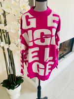 Strick Pullover Pink Weiß Onesize Glitzer Niedersachsen - Hammah Vorschau