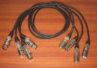 XLR Bucke Stecker 3Pin 4 Stück Kabel 1M z.B. Mikrofon 7114 Köln - Chorweiler Vorschau