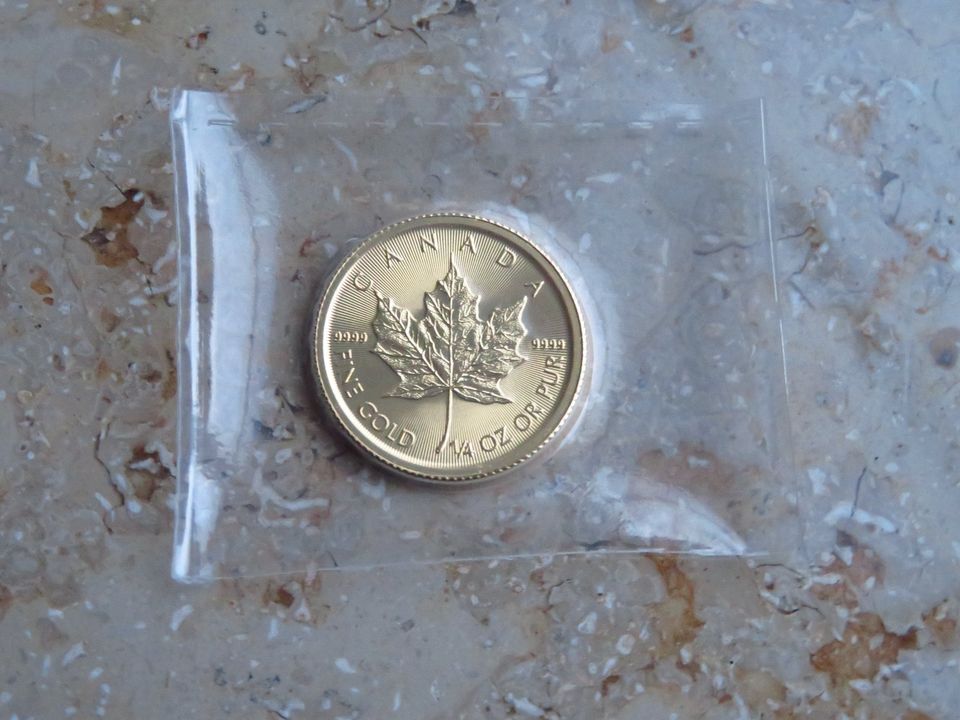 Maple Leaf 10 Dollars Kanada 2020 1/4 Unze Gold in Leipzig