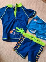 Badehose Badeshirt Gr. 110/116 Sachsen-Anhalt - Lutherstadt Wittenberg Vorschau