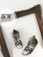 36 riemchen Sandalen schwarz Gold Schuhe Mädchen Damen vintage re Nordrhein-Westfalen - Leverkusen Vorschau