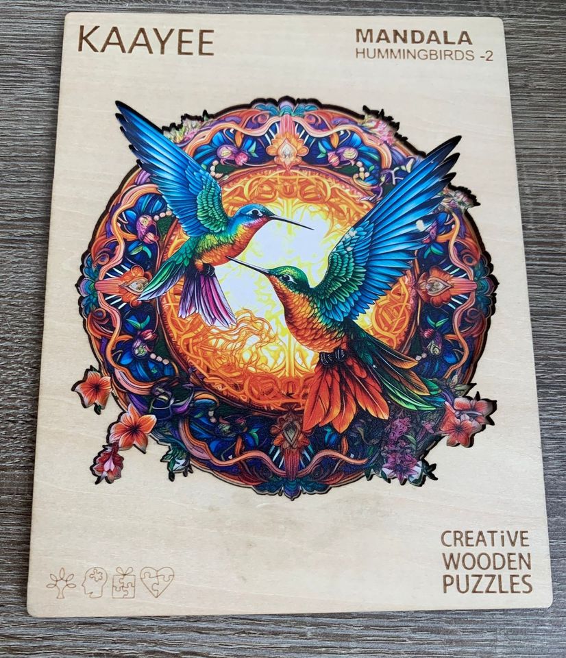 Holzpuzzles Puzzle Mandala Kolibris-2 Holz-Puzzle, Kaayee, 300 St in Sögel