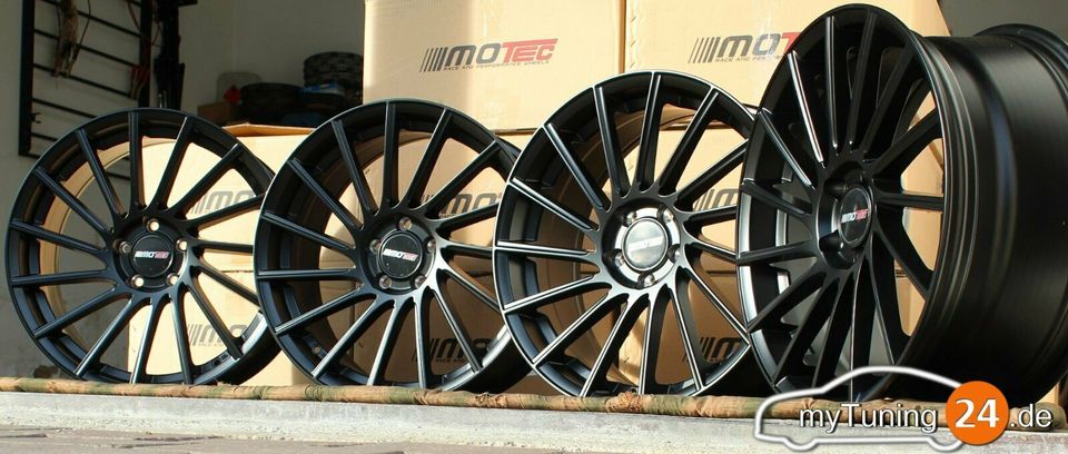 18" Motec Tornado MCT9 Mattschwarz Felgen **NEU** in Heidenheim an der Brenz