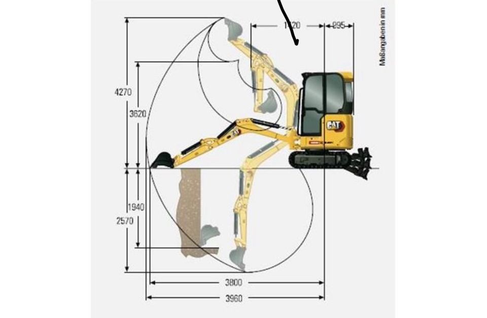 Minibagger mieten 2 t in Sachsenburg