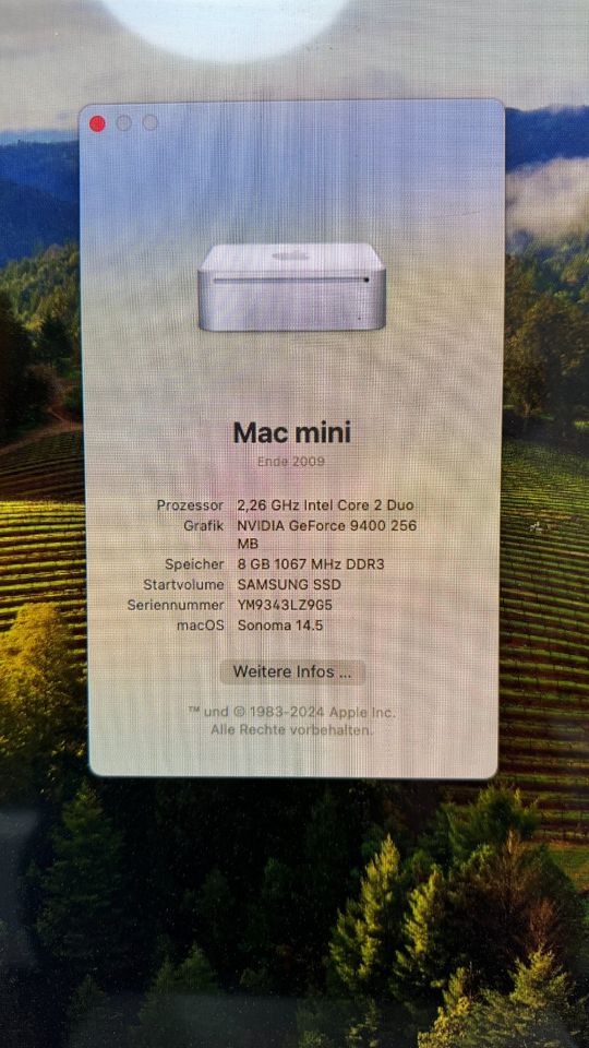 APPLE MAC Mini, SONOMA, 256 GB SAMSUNG SSD, 8 GB RAM in Gießen