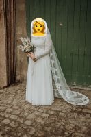 Brautkleid Hochzeit weiß mit Reifrock gr 40 L Nordrhein-Westfalen - Blomberg Vorschau