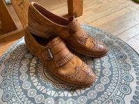 Voll Leder Schuhe Größe 40, made in Italien Budapester Muster Saarland - St. Ingbert Vorschau