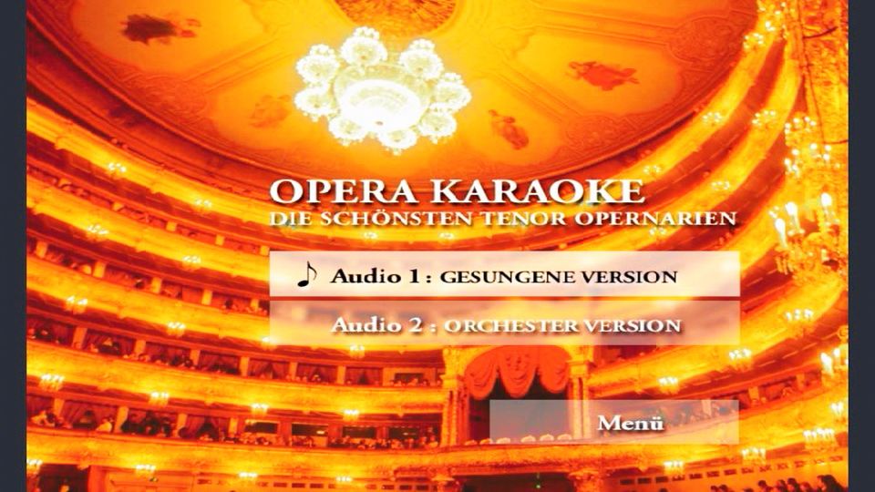 Karaoke DVD Opera Mozart Verdi Wagner Puccini Walküre Toska Aida in Hamburg