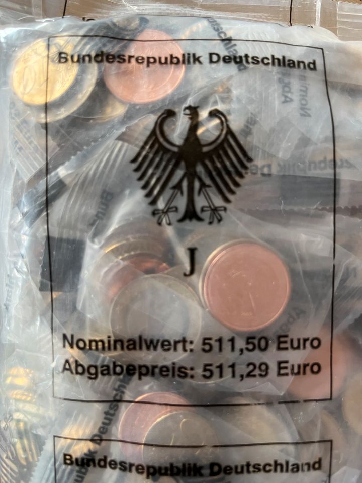 Euro Starterkits in Banken Ausgabe, Prägeanstalt J (Hamburg) in Nienhagen