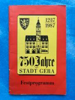 750 Jahre Stadt Gera - Festprogramm Thüringen - Erfurt Vorschau