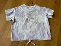 ❤️ H&M Cropped T-Shirt 146/152 Batik Flieder weiß Silber ❤️ Nordrhein-Westfalen - Eschweiler Vorschau
