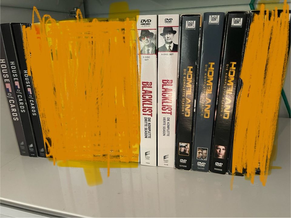 DVDs Serien homeland, blacklist, house of cards in München