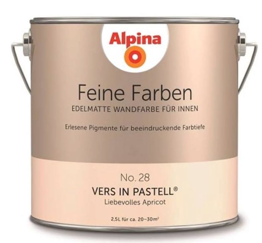 Wandfarbe Alpina Feine Farben "Vers in Pastell", 2.5L voll in München