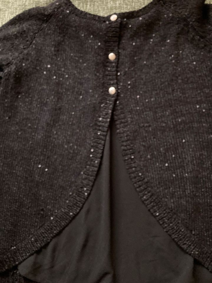 festlicher Pulli Damen Pullover Glitzer Zara schwarz 38 in Marktheidenfeld
