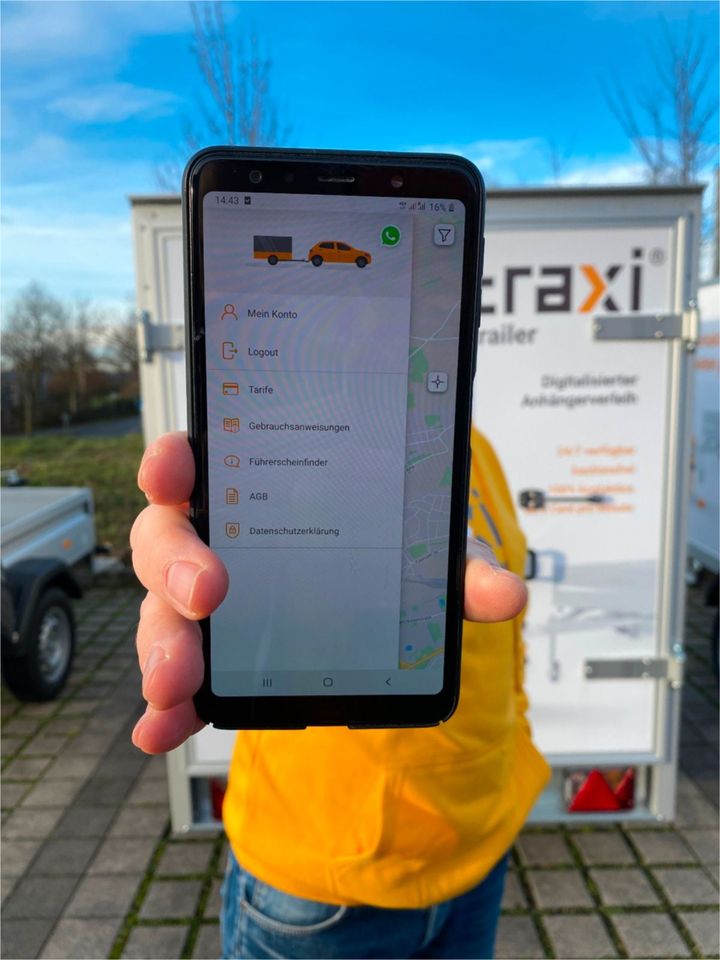 ⚡Autotransporter mieten⚡per App⚡23 Cent/min⚡Autoanhänger⚡Transport⚡Seilwinde⚡Rampe⚡Autotransport⚡Abschleppen⚡Überführung⚡Humbaur⚡Unsinn in Recklinghausen