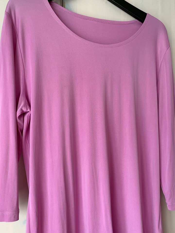 Shirt 3/4 Arm reine Seide Pink Flieder Sommershirt T-Shirt 40 in Essen