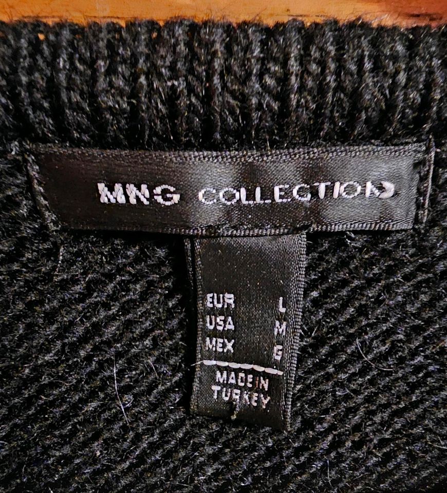 MANGO COLLECTION Damen Pullover schwarz Gr.  L Made in Türkei in Regensburg