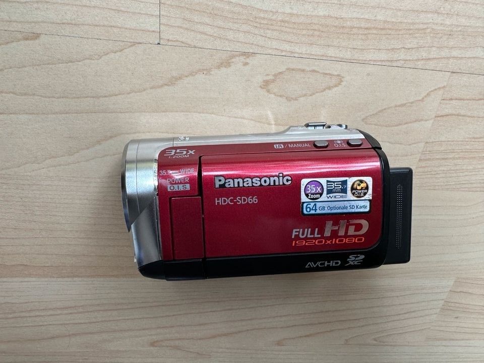 Panasonic HDC-SD 66 Videokamera neuwertig mit Tasche in Fredersdorf-Vogelsdorf