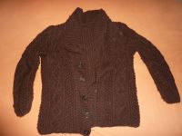 Herren Pullover XL Braun Selbstgestrickt Muster Knöpfe Strickjack Sachsen - Mylau Vorschau