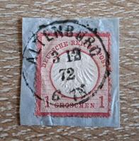 Altes Briefstück mit Brustschild-Briefmarke Baden-Württemberg - Wangen Vorschau