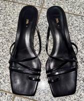 Neu! Zara schwarze Leder-Sandalette, Gr. 41 Berlin - Hellersdorf Vorschau