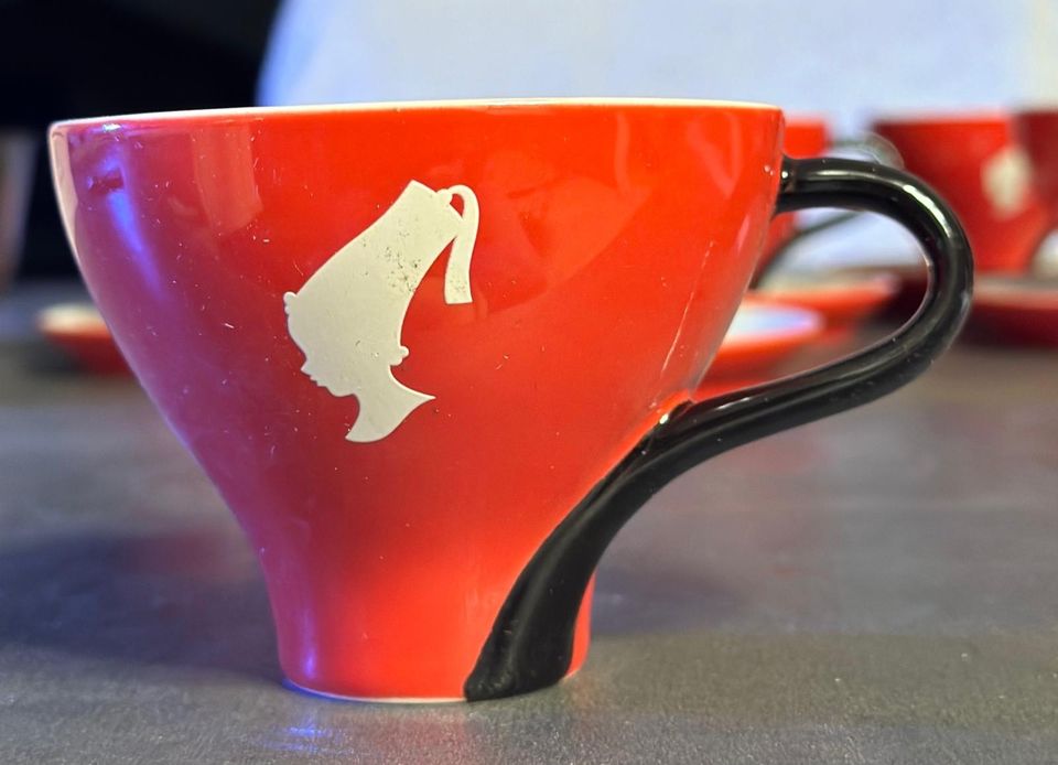 Julius Meinl Kaffee-Tassen rot 6xneu in Berlin