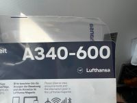 SUCHE Lufthansa Airbus A340-600 safety card (neues Design!) Niedersachsen - Celle Vorschau