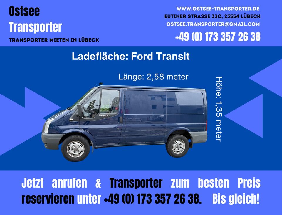 Transporter mieten ab nur 29€ | Transporter mieten in Lübeck in Lübeck