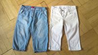 2 Sommer Hosen Mädchen S.Oliver 158 - weiß + blau - 7/8 Hose Baden-Württemberg - Gerstetten Vorschau