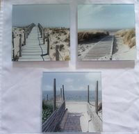 Glasbilder Wandbild Set 4 teilig Strand Meer Nordsee Küste Sand Nordrhein-Westfalen - Gelsenkirchen Vorschau