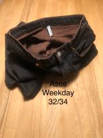 Asos Weekday Rowe Damen Jeans schwarz-braun 32/34 Berlin - Zehlendorf Vorschau