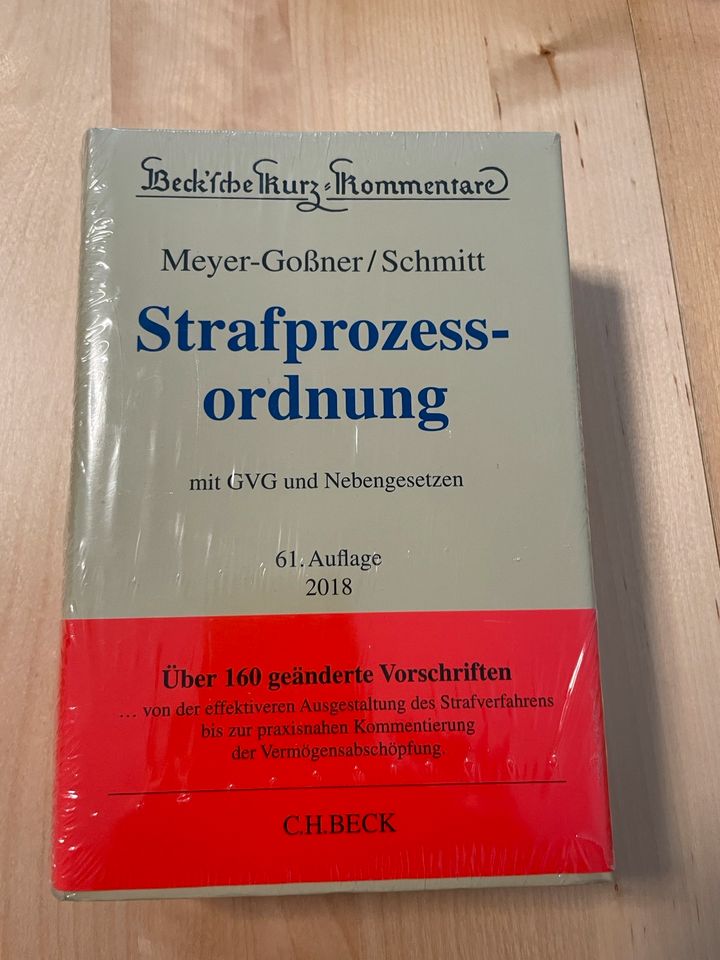 NEU: Meyer-Goßner/Schmitt, Kommentar StPO, ISBN 978-3-406-71994-3 in Hannover