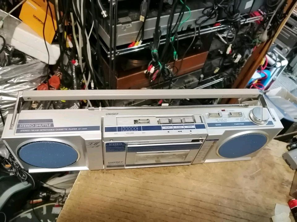 UNISEF AF-2000 Silver, Mini-Radio-Cassetten-Recorder!!! in Berlin