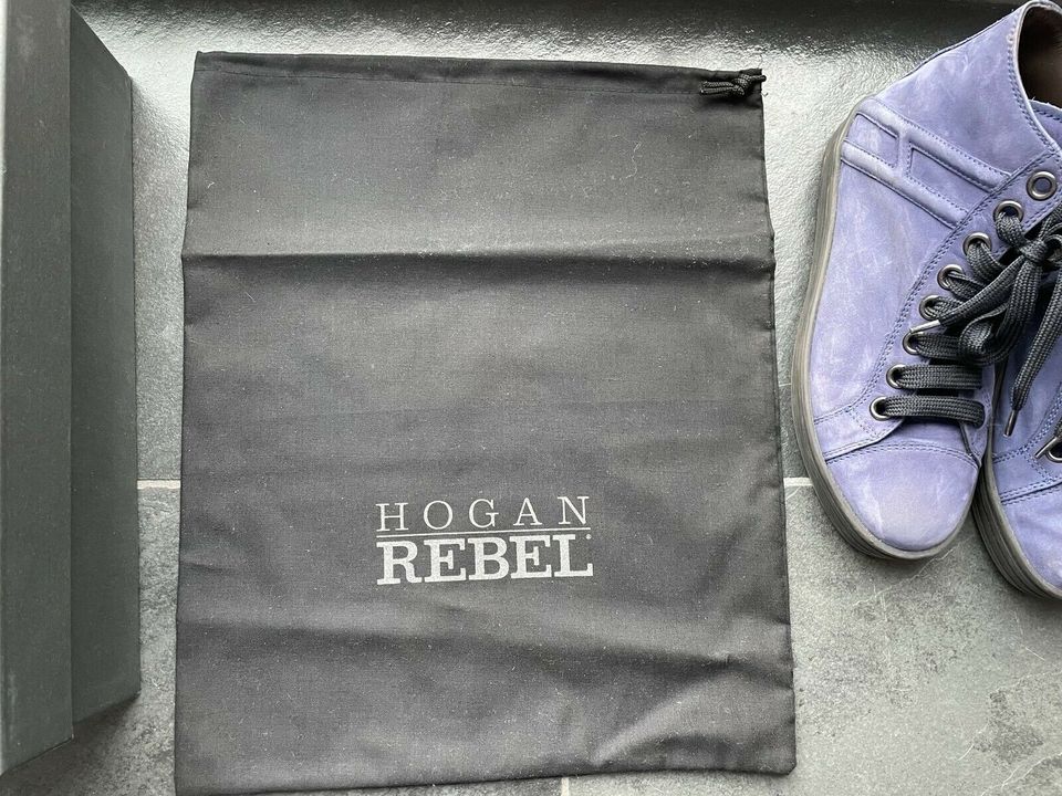 Hogan Rebel high Top Sneaker blau Wildleder Gr 35 in Aachen
