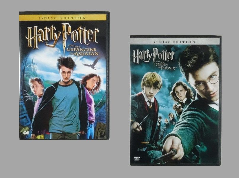 Harry Potter Teil 3 + 5, je Doppel-DVD, Stückpreis in Regensburg