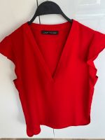 Zara Bluse Shirt Rot Volants S 36 Nordrhein-Westfalen - Tönisvorst Vorschau