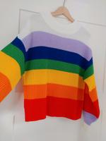 Toller Monki Regenbogenpullover S 36 Pullover Strickpullover bunt Baden-Württemberg - Neckargemünd Vorschau