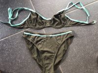 Toller Bikini in Khaki mit Türkis - Gr  42 Hessen - Reiskirchen Vorschau