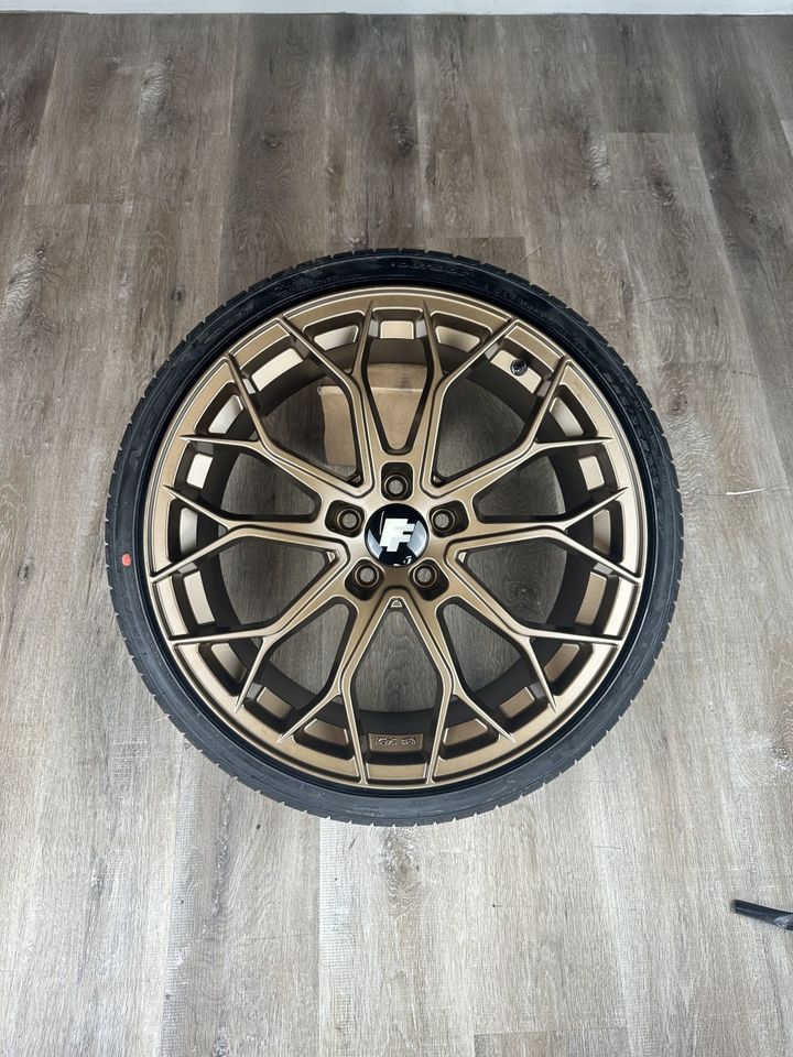 FF Wheels FF01 19 Zoll Sommerräder für Mercedes V GLA GLB GLC GLK S Klasse Vito 639 W447 447 H247 F2B X247 GLA35 GLB35 X204 W221 W222 Felgen Reifen Räder grau matt Sommerreifen AMG NEU Kompletträder in Neckarsulm