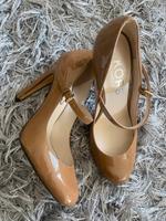 Michael Kors Damen high-Heels pumps Lackleder braun Gr.M8(37/38) Bayern - Ergolding Vorschau