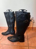 Damen Leder Stiefel für Übergang schwarz Wandsbek - Hamburg Marienthal Vorschau