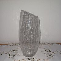 Blumenvase, Eisglas Craquelée, Krakelee, Frosted Glass H35xD16cm Schleswig-Holstein - Altenholz Vorschau