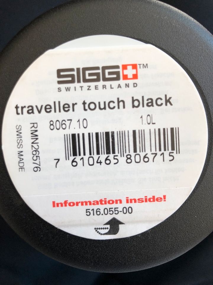 SIGG Trinkflasche (1 L), Traveller touch black - neu + unbenutzt in Nürnberg (Mittelfr)