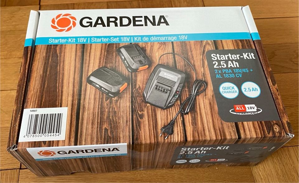 GARDENA STARTER-KIT P4A MIT 2 X LITHIUM-IONEN AKKU in Mutlangen