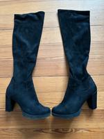 Bugatti Velours Leder Hochschaftstiefel Overknee schwarz Gr. 41 Saarland - Eppelborn Vorschau