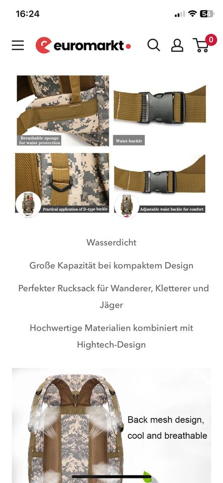 Travel Rucksack nagelneu original verpackt in Stuttgart