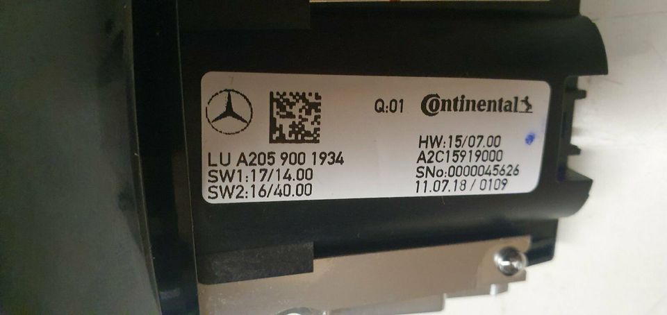 Mercedes–Benz W205 C–Klasse Touchpad Controller A2059001934 in Colditz