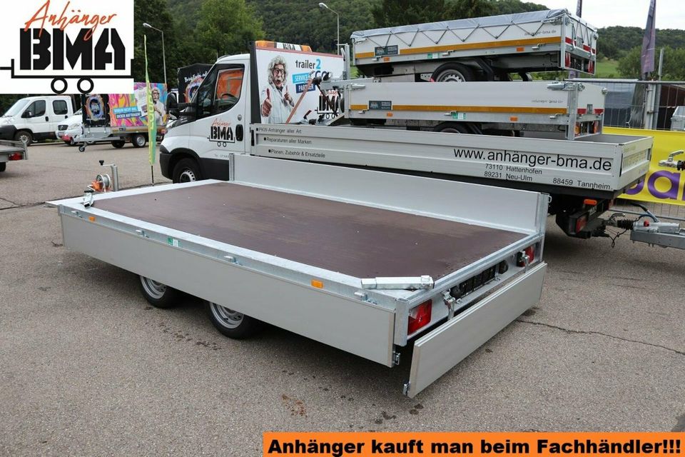 EDUARD Multitransport Anhänger 356x200 2700 mit BordwRampenWinde in Mühlhausen im Täle