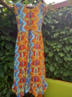 afrikanisches Kleid Gr. S Kente orange blau NEU 100% Baumwolle Baden-Württemberg - Denzlingen Vorschau