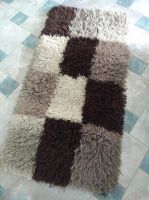 Teppich Langflor kurzflor 160 80 Quadrat Muster beige braun Niedersachsen - Lengede Vorschau